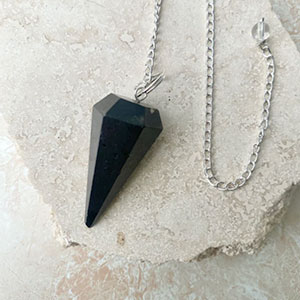 Black-Tourmaline-Faceted-Pendulum